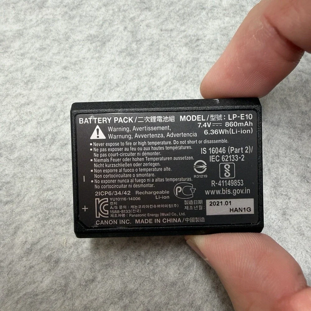 Genuine Canon LP-E10 Battery Pack OEM 5108B002 Rebel T7 T6 T5 T3
